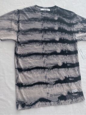 Kinetix Black & Gray Tie-Dye Crew Neck Tee